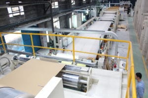 New LR Corrugator Looking Towards Dry End, These machines are used in the UK Paper Industry.
